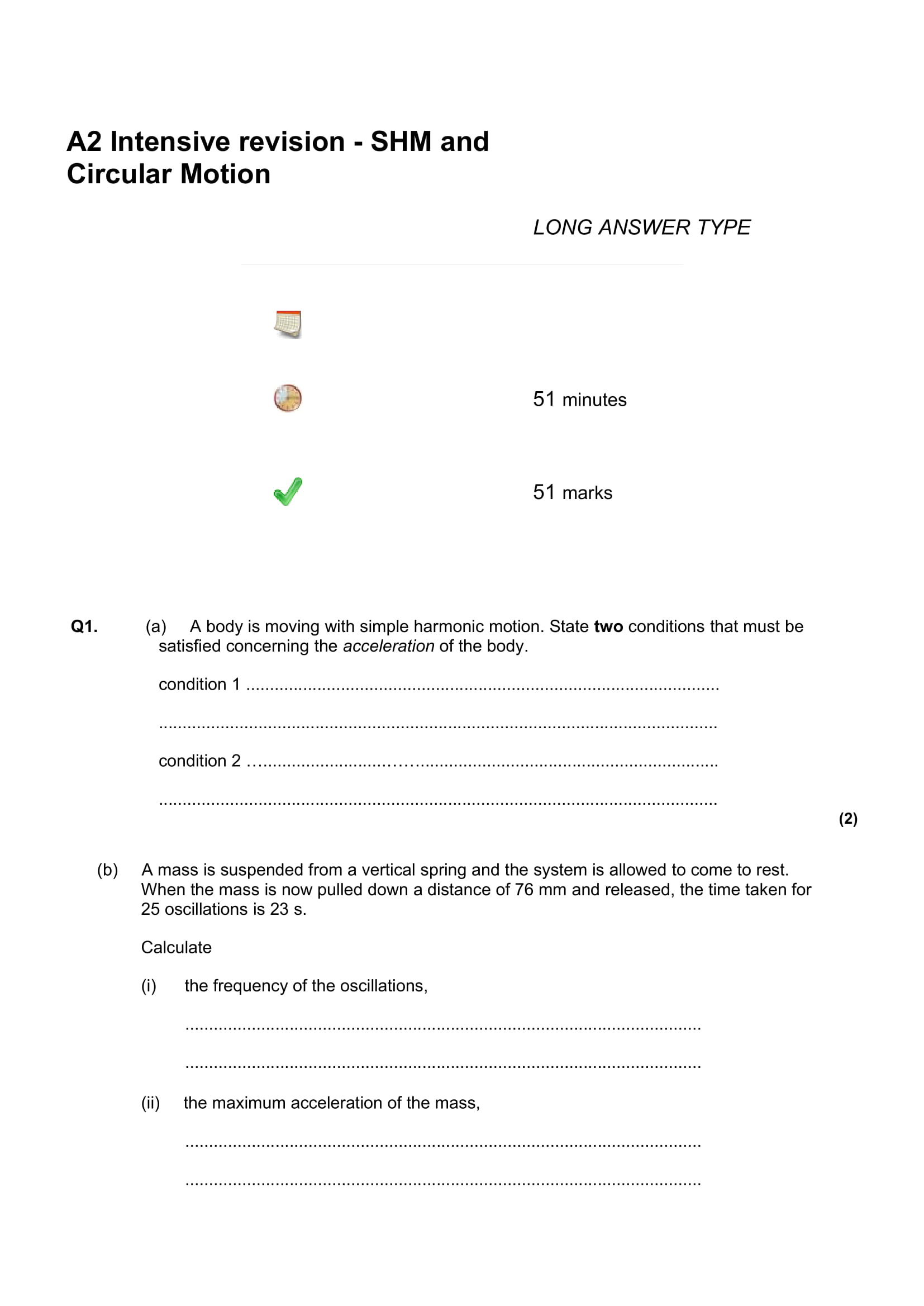 A2 Intensive revision SHM Circular - LONG QUESTIONS - QUESTIONS-1
